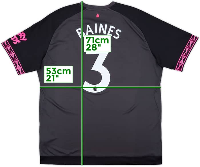 2018-19 Everton Away Shirt Baines #3 - 9/10 - (XXL)