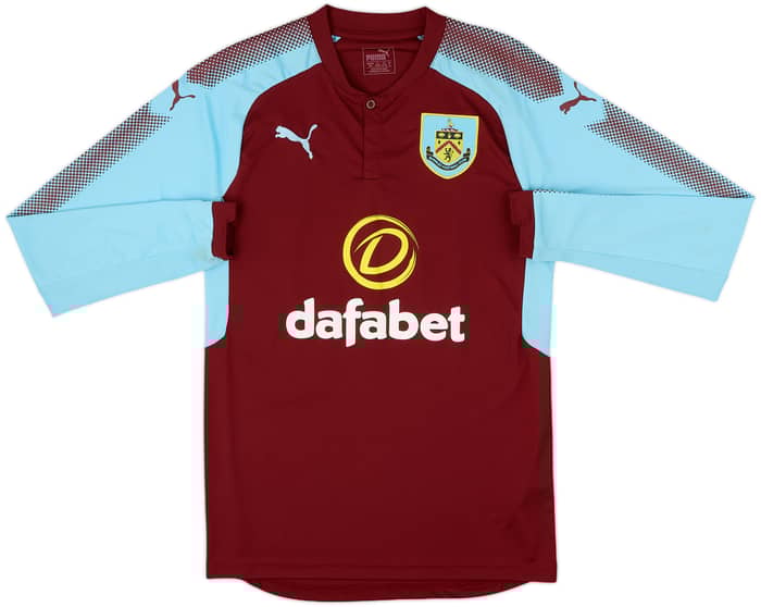 2017-18 Burnley Home L/S Shirt Barnes #10 - 8/10 - (S)