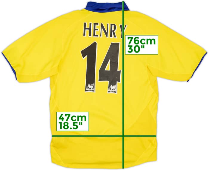 2003-05 Arsenal Away Shirt Henry #14 - 6/10 - (S)