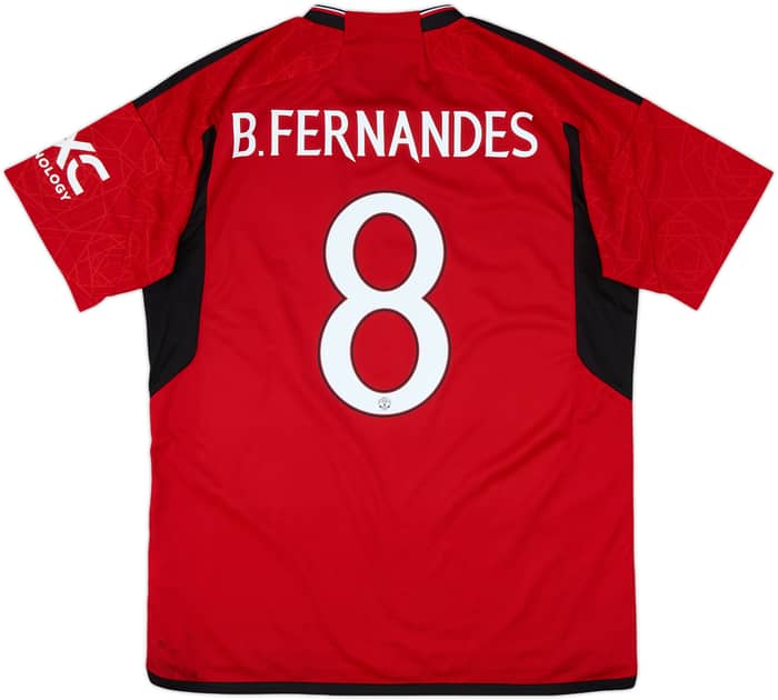 2023-24 Manchester United Home Shirt B.Fernandes #8 - 8/10 - (L)