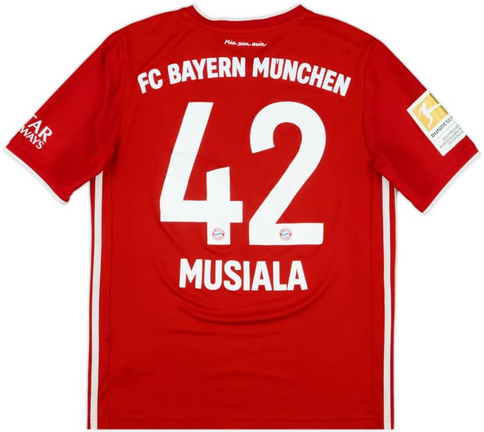 2020-21 Bayern Munich Home Shirt Musiala #42 - 6/10 - (XL.Boys)