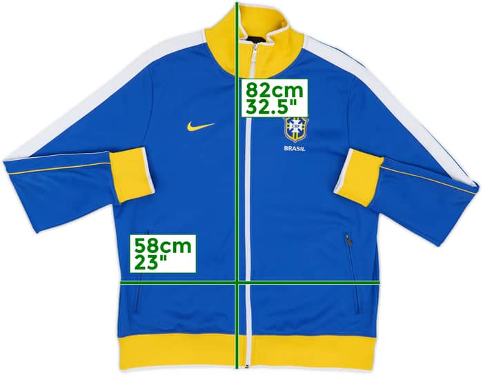 2010-11 Brazil Nike Track Jacket - 8/10 - (XL)