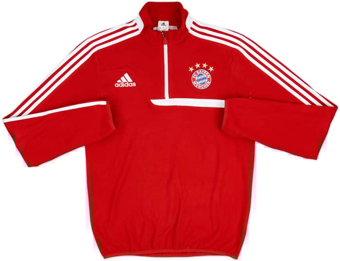 2013-14 Bayern Munich adidas 1/4 Zip Fleece Top - 9/10 - (S)