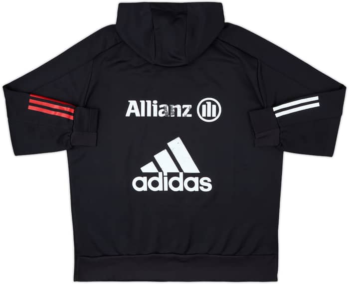2020-21 Bayern Munich adidas 1/4 Zip Hooded Sweat Top - 6/10 - (L)