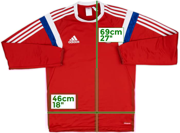 2014-15 Bayern Munich adidas Sweat Top - 8/10 - (S)
