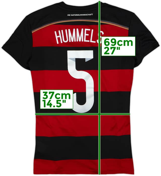 2014-15 Germany Away Shirt Hummels #5 - 8/10 - (Women's M)