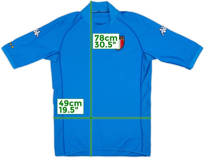 2002 Italy Home Shirt #6 - 7/10 - (XXL)