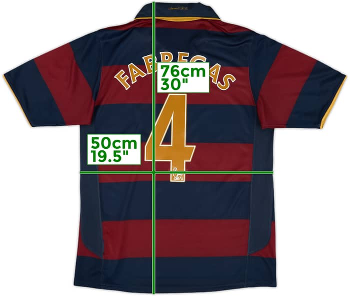 2007-08 Arsenal Third Shirt Fabregas #4 - 8/10 - (S)