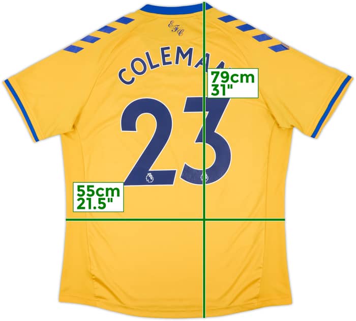 2020-21 Everton Away Shirt Coleman #23 - 7/10 - (XXL)