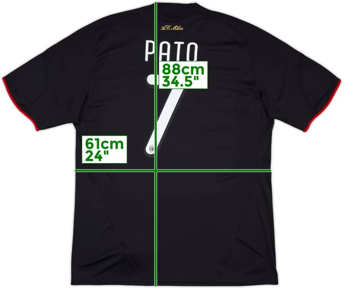 2009-10 AC Milan Third Shirt Pato #7 - 8/10 - (XL)