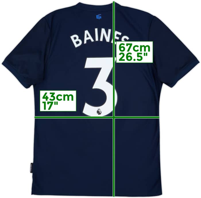 2019-20 Everton Third Shirt Baines #3 - 10/10 - (M)