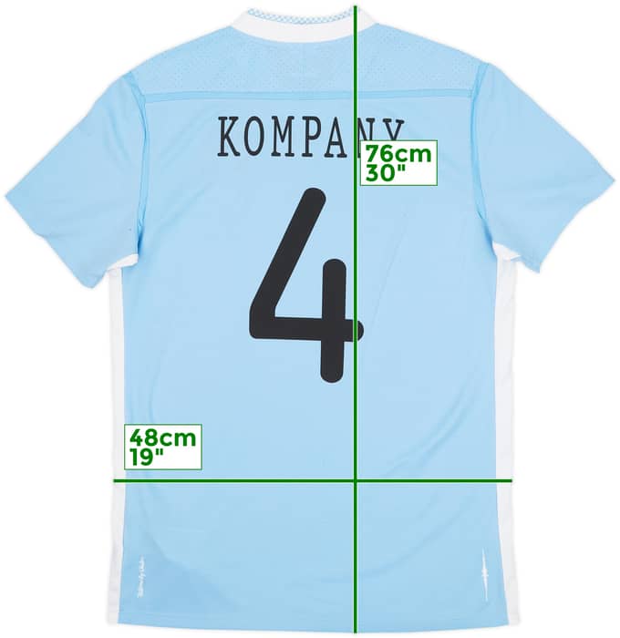 2011-12 Manchester City Home Shirt Kompany #4 - 7/10 - (M)