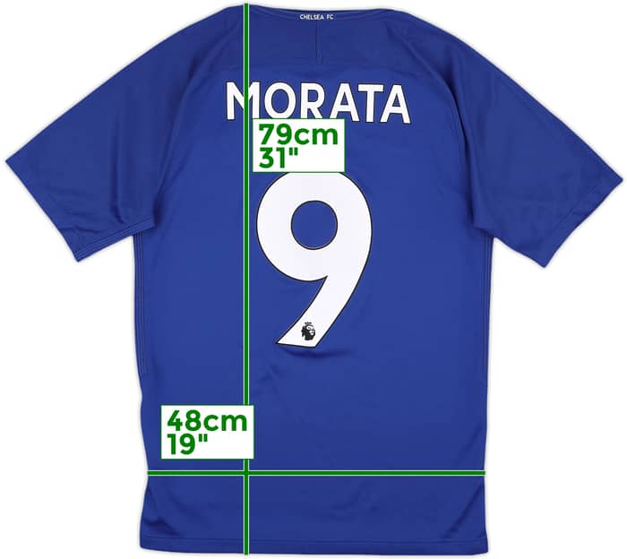 2017-18 Chelsea Home Shirt Morata #9 - 9/10 - (S)