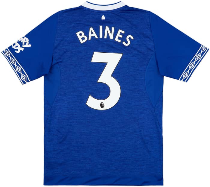 2018-19 Everton Home Shirt Baines #3 - 8/10 - (M)