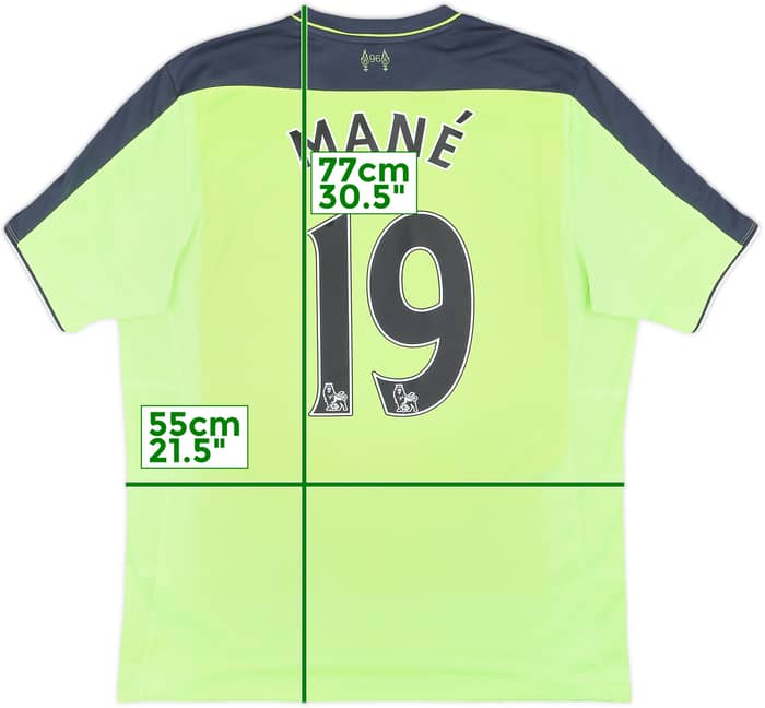 2016-17 Liverpool Third Shirt Mane #19 - 6/10 - (L)
