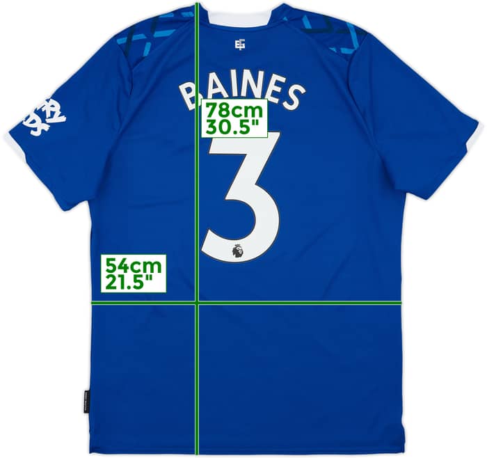 2019-20 Everton Home Shirt Baines #3 - 10/10 - (XL)