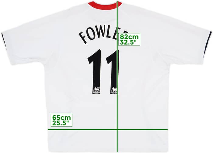 2005-06 Liverpool Away Shirt Fowler #11 - 7/10 - (XXL)