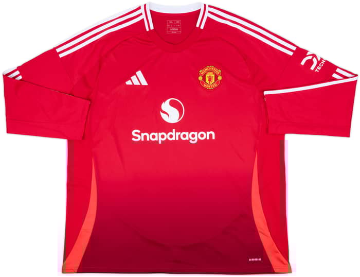 2024-25 Manchester United Home L/S Shirt Garnacho #17 - 10/10 - (3XL)