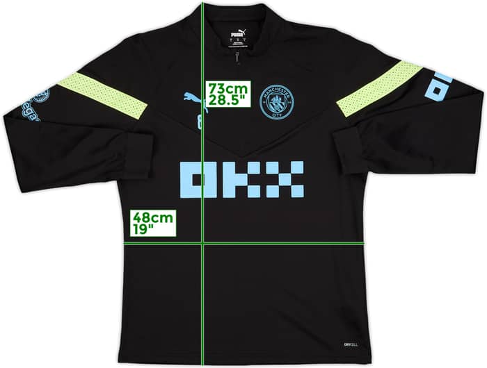 2022-23 Manchester City Player Issue Puma 1/4 Zip Drill Top (Gundogan) #8 - 8/10 - (L)