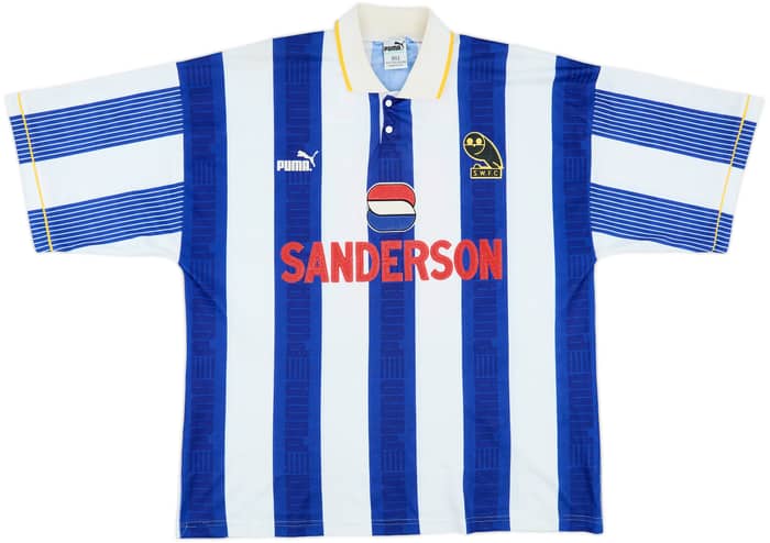 1993-95 Sheffield Wednesday Home Shirt Waddle #8 - 8/10 - (XL)