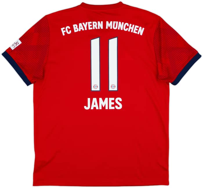 2018-19 Bayern Munich Home Shirt James #11 - 10/10 - (L)