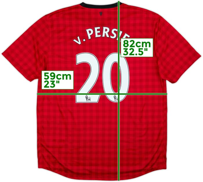 2012-13 Manchester United Home Shirt V.Persie #20 - 8/10 - (XL)