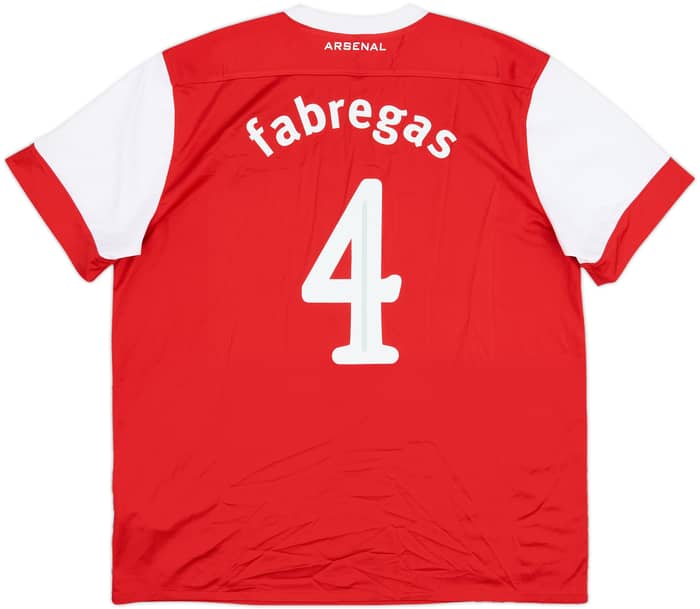 2010-11 Arsenal Home Shirt Fabregas #4 - 6/10 - (XXL)