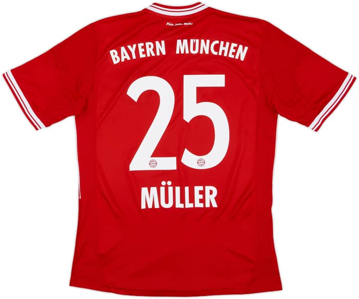 2013-14 Bayern Munich Home Shirt Muller #25 - 8/10 - (XL.Boys)