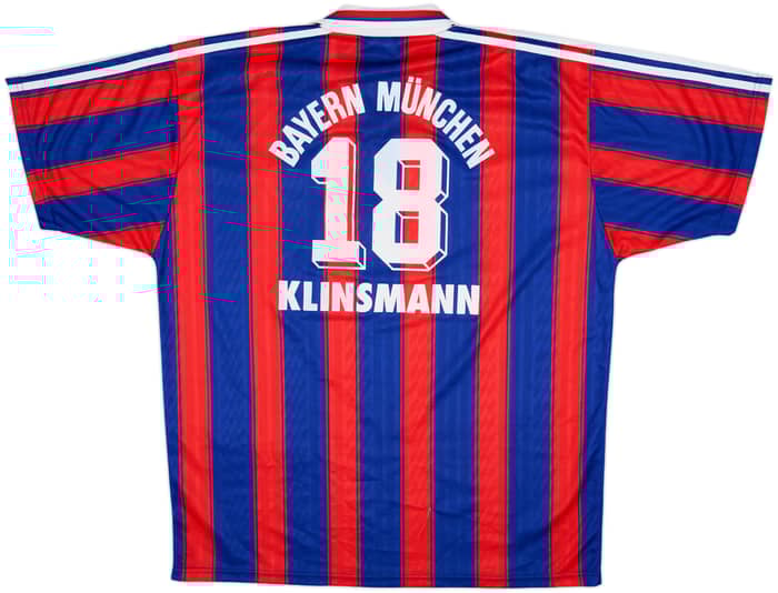 1995-97 Bayern Munich Home Shirt Klinsmann #18 - 7/10 - (XL)