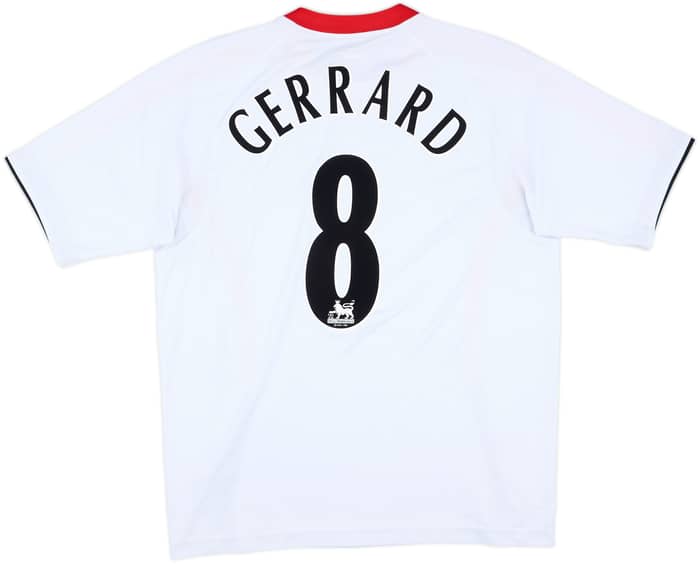 2005-06 Liverpool Away Shirt Gerrard #8 - 8/10 - (L)