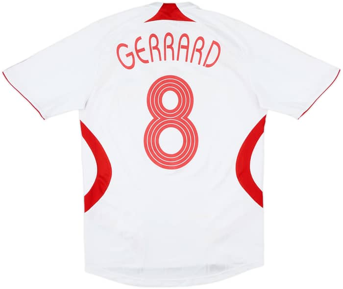 2007-08 Liverpool Away Shirt Gerrard #8 - 7/10 - (S)