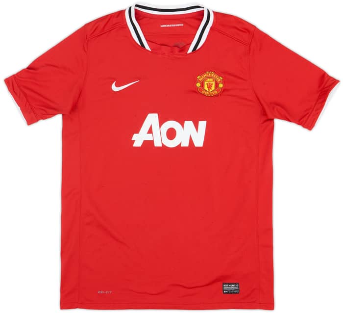 2011-12 Manchester United Home Shirt Rooney #10 - 6/10 - (XL.Boys)