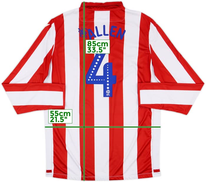 2019-20 Stoke City Home L/S Shirt Allen #4 - 6/10 - (3XL)