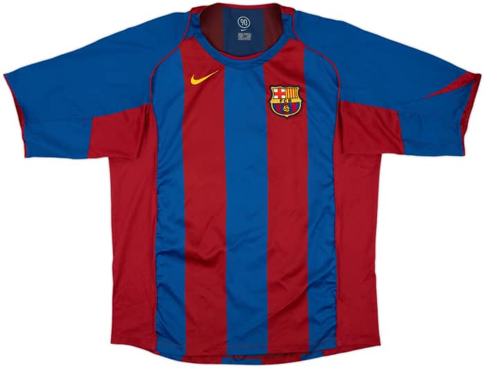 2004-05 Barcelona Home Shirt Ronaldinho #10 - 8/10 - (XL)