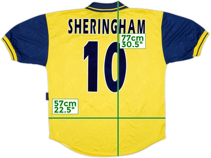 1995-97 Tottenham Third Shirt Sheringham #10 - 9/10 - (L)