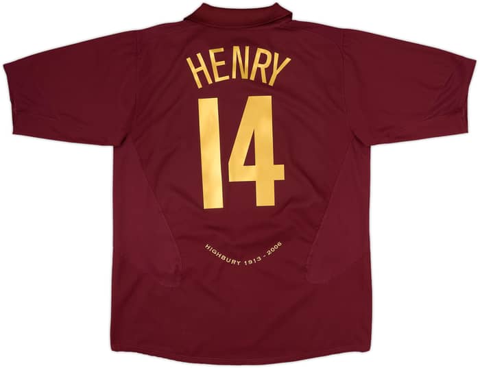 2005-06 Arsenal Home Shirt Henry #14 - 10/10 - (XL)