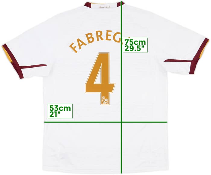 2007-08 Arsenal Away Shirt Fabregas #4 - 5/10 - (M)