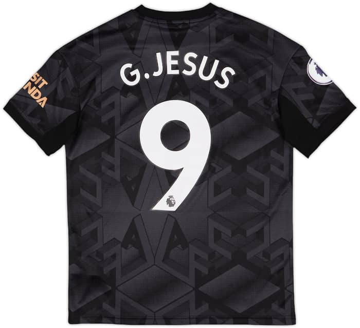 2022-23 Arsenal Away Shirt G.Jesus #9 - 10/10 - (L.Boys)