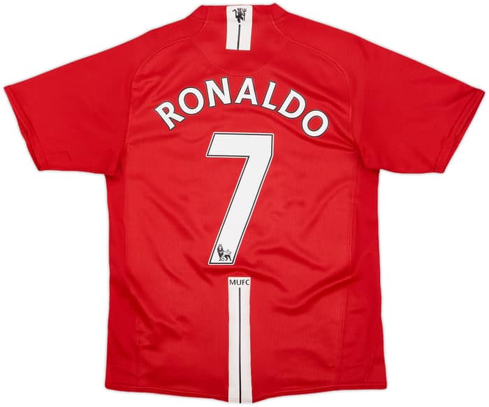 2007-09 Manchester United Home Shirt Ronaldo #7 - 8/10 - (S)