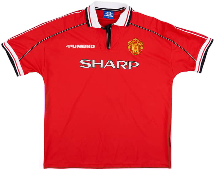 1998-00 Manchester United Home Shirt Beckham #7 - 10/10 - (XXL)