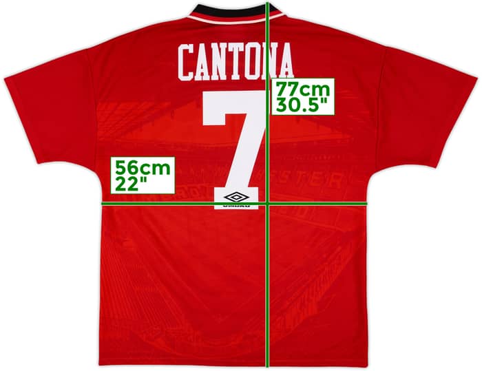 1994-96 Manchester United Home Shirt Cantona #7 - 10/10 - (L)
