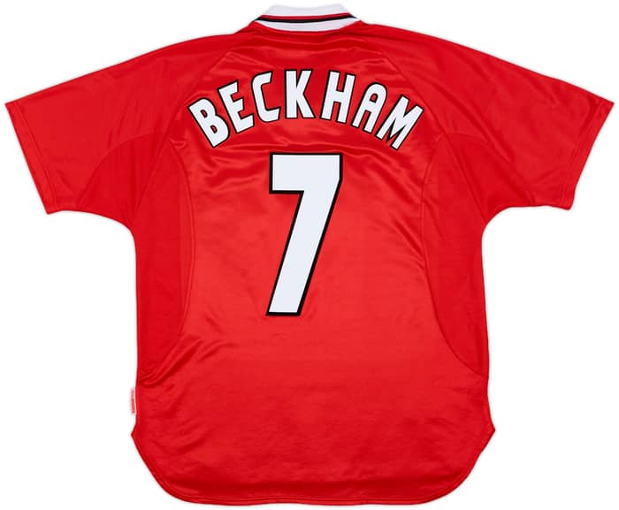 1997-00 Manchester United CL Shirt Beckham #7 - 10/10 - (M)