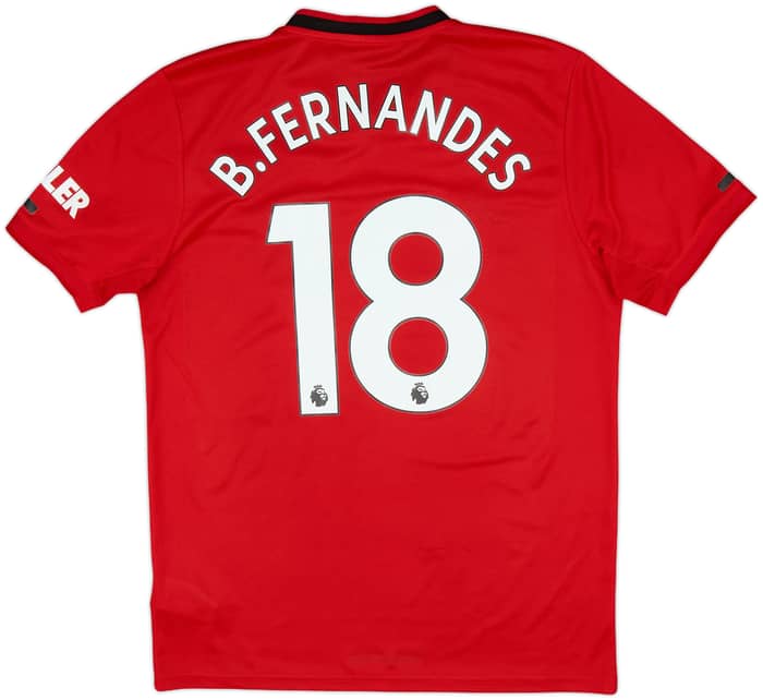 2019-20 Manchester United Home Shirt B.Fernandes #18 - 8/10 - (M)