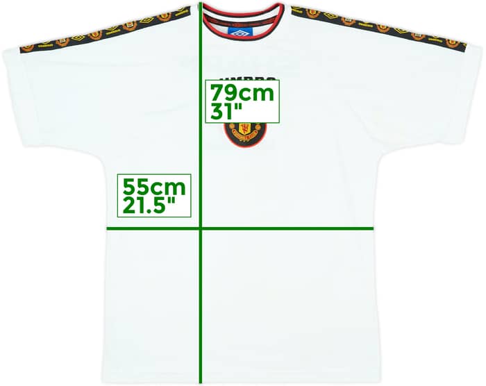 1996-97 Manchester United Umbro Cotton Tee - 8/10 - (L)