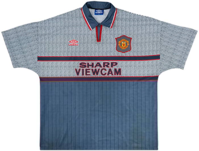 1995-96 Manchester United Away Shirt Cantona #7 - 9/10 - (XXL)