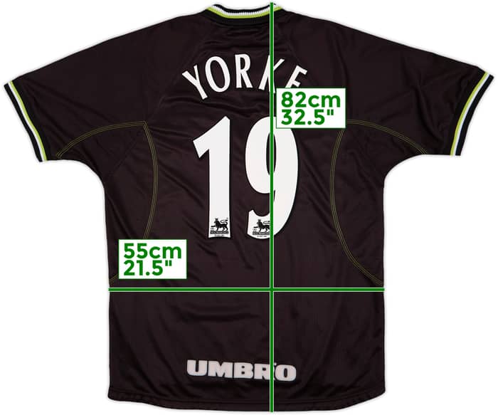1998-99 Manchester United Third Shirt Yorke #19 - 9/10 - (L)