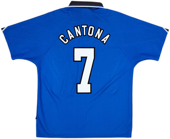 1996-98 Manchester United Third Shirt Cantona #7 - 8/10 - (L)