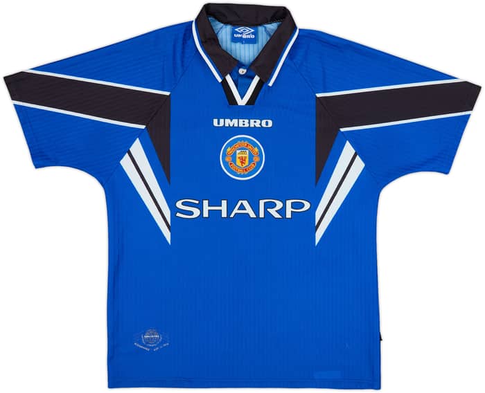 1996-98 Manchester United Third Shirt Cantona #7 - 8/10 - (L)
