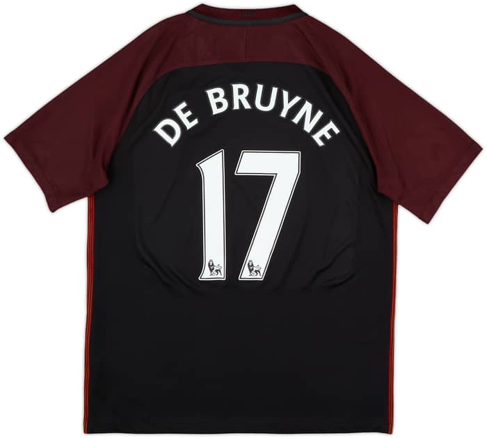 2016-17 Manchester City Away Shirt De Bruyne #17 - 8/10 - (L)