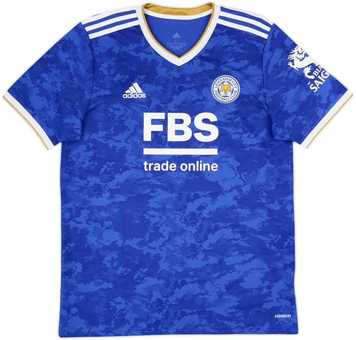 2021-22 Leicester Home Shirt Vardy #9 - 8/10 - (L)